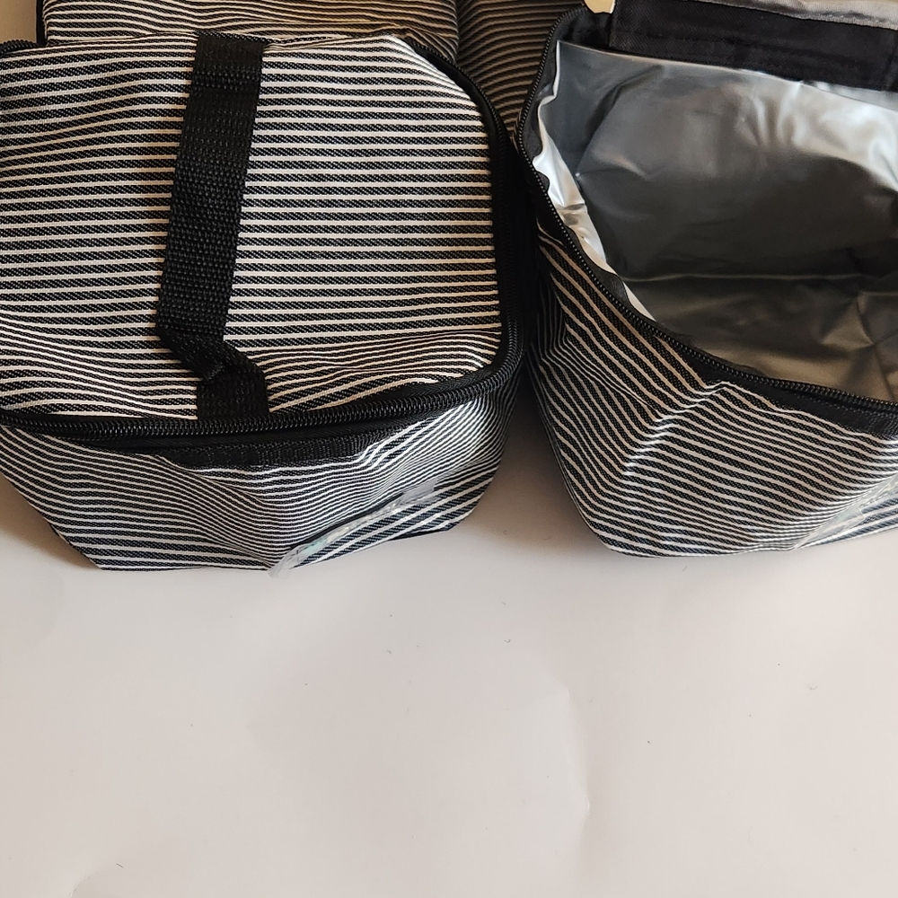 Stylish Striped Organizer Bag Set